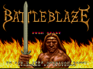 Battle Blaze title screen for Super Famicom